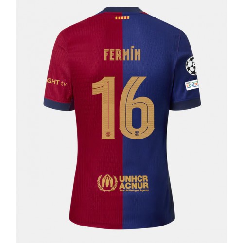 Fotballdrakt Herre Barcelona Fermin Lopez #16 Hjemmedrakt 2024-25 Kortermet